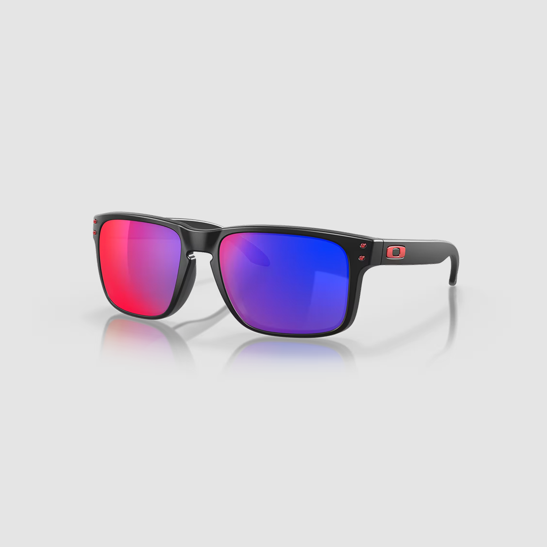 HOLBROOK MATTE BLACK W/+ RED IRIDIUM