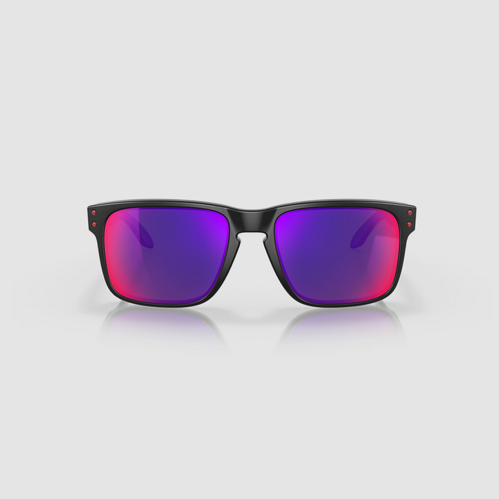 HOLBROOK MATTE BLACK W/+ RED IRIDIUM