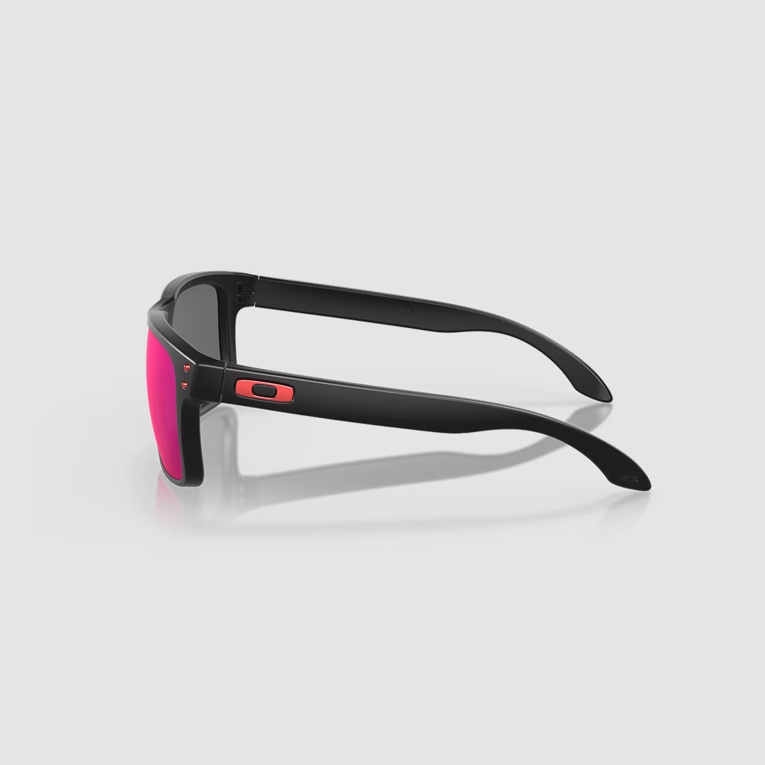 HOLBROOK MATTE BLACK W/+ RED IRIDIUM
