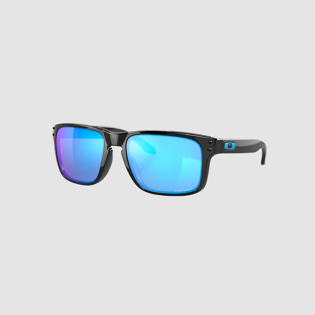 HOLBROOK POLISHED BLACK W/ PRIZM SAPPH