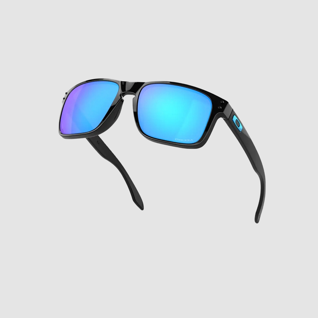 HOLBROOK POLISHED BLACK W/ PRIZM SAPPH